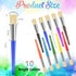 Paint Brushes for Kids, 10 Pcs Big Washable Chubby Toddler Paint Brushes, Easy to Clean & Grip for Acrylic Paint