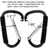 Stroller Hooks by Baby, 2 Pcs Carabiner Organizer for Hanging Purses, Diaper Bag, Shopping Bags, Fits Single/Twin