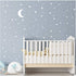 Moon and Stars Wall Decal Vinyl Sticker for Kids Room Decoration - Good Night Nursery Decor