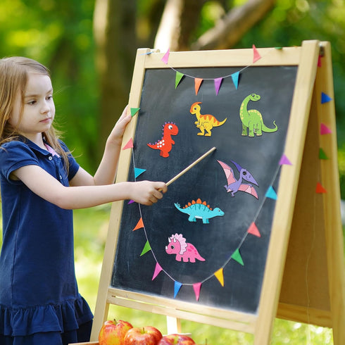 Gemscream 30 3.15 Inches Pcs Dinosaur Painting Crafts Kit for Kids Magnets Color Your Own Dinosaur Cutouts Party Favors