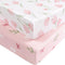 Nyessmee Baby Crib Sheets Girl, Fitted Crib Sheets 52" x 28", Soft Breathable