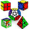 STEAM Life Speed Cube Set, 5 Pack Magic Cube Bundle for Kids & Adults, Includes 3x3, 2x2, Pyramid, Megaminx
