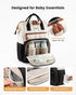 Backpack, LOVEVOOK Puffer Diaper Lightweight Baby Bag with Changing Pad, Diaper Bag for Mom Dad with Stroller Buckles