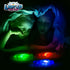 PICK A TOY Light Up Ninja Flyers Set, 3 LED Electronic Stars, Heavy Duty Rubber Discs for Kids Tossing Games