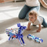 2-in-1 2 Collision Transforming Dinosaur Car Toy, Magnetic Cars Transform into Dinosaur Toys for Kids Toddler,Fun