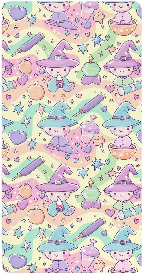 miaozhen Cotton Baby Crib Sheets Soft Comfy Witch Potion Cartoon Toddler Mattress Sheet