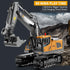 11CH 680 4 5 6 7 8-12 ID Gerilla Remote Control Excavator, RC Construction Truck Toy with Metal Shovel, Lights, Sounds