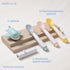 3 6+ Jool Baby Musical Baby Spoons, Spoons + Plane with Fun Sounds - Multi-Stage Spoon for Infant Feeding & Training