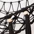 Stuffed Animal Toy Hammock Hanging, Macrame Organizer Storage for Plush Toys, Large Corner Net Holder (Black)
