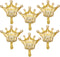 6 Pieces Jumbo Foil Crown Balloons - Large 40 Inches Gold Foil Helium Balloons for Birthday Wedding Party Decorations