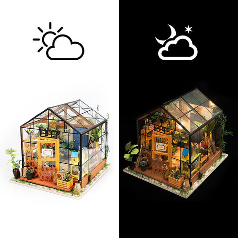 DIY Miniature Dollhouse Kit - Robotime Cathy's Flower House