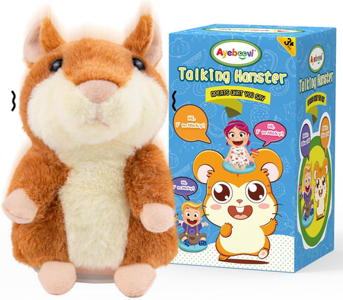 Ayeboovi Toddler Toys Talking Hamster Repeats What You Say, Kids Toys for