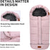 Miracle Baby Bunting Bag for Stroller, Warm Fleece Footmuff with Zippers, Convertible Infant Toddler Sleeping Bag