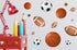 Sports Wall Decor for Boys Room - Mural Stickers, Children's Wall Decals for Soccer, Baseball, Basketball Art