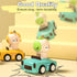 1-3, 6-9-12-18 Set, 1st 1-2 Press to Go Friction Inertia Car, Animal Toddler Toy Cars Infant Month Play Figure Vehicle