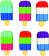 Raymond Geddes Scented 3D Ice Cream Bar Erasers, 48 per Bag, Mix and Match 3D Erasers for Kids, School Party Favors.