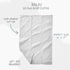 10-Pack 100% Butterblu Bailey Burp Cloths Organic Cotton Knit for Newborn & Baby Boys & Girls, Stone Natural Rainbow