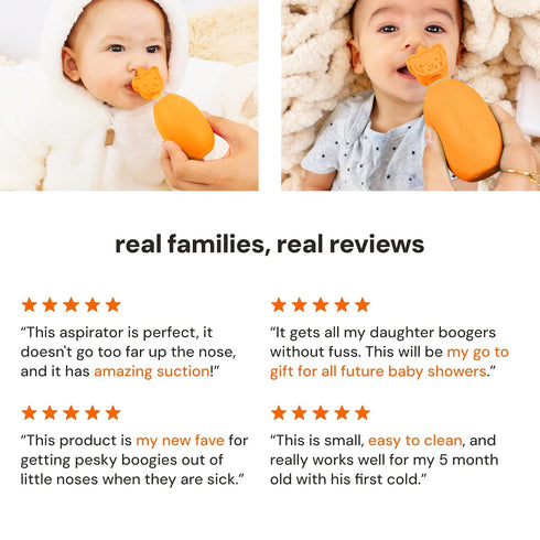 oogiebear: Baby Nasal Aspirator - Safe Booger & Earwax Remover for Newborns, Infants, Toddlers - Better Syringe
