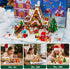 2025 Set 24 Countdown 10+ INSOON Advent Calendar Gingerbread House Mini Building with Lights, Days Christmas Building