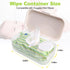Eiszhjk Pack, Wipes Dispenser Compatible with Huggies Flip-Top Clear Refillable Wipe Container, Reusable Wipe Holder