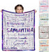 50x40inch D-Story Personalized Baby Blankets with Names, Custom Baby Girls Blanket Initial Swaddle Blanket