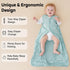 6-12 0.5 3 Pack 100% 2-Way Unnivoll Baby Sleep Sack Months Tog Wearable Blanket Baby, Cotton Lightweight Sleeping Sack