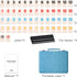 Lingle Rummy Set, 2-4 106 Rummy 4 Rummy Set Game Players with Tiles and Racks, Travel Game with Faux Leather Case, Fun