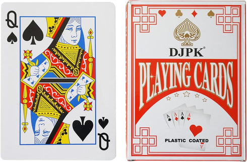 Yuanhe Jumbo Large Playing Cards - Giant Deck of Oversized Full Deck for Casino Party Decorations (5x7 inch)