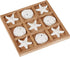 NIKKY HOME Beach Tic Tac Toe Wood Board Travel Game for Fun, 8.97 by 8.97-in Distressed White