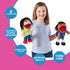 8 14 Inch Fun Express Hand Puppets for Kids - Multicultural Plush Puppets with Movable Mouths for Speech Therapy