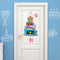 Happy Birthday Burlap Door Decor, Personalized Name Hanger for Birthday Anniversary Indoor Outdoor Decorations