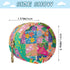 YETTASBIN Flower Patchwork Portable Pacifier Holder Case with Metal Hook Buckle & Zipper for Diaper Bag and Stroller