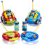 2 Pack Cartoon Remote Control Cars - Police Car and Race Car - Radio Control Toys for Kids, Boys & Girls