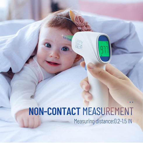 Forehead Thermometer for Adults and Kids, Digital Baby Thermometer with Fever Alarm, Fast Accurate Results, Home