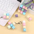 Oppaxf 6Pcs Keyboard Fidget Toy Keyboard Fidget Keychain Decompression Toys Fidget Clicker Keyboard,Fidget Keychain