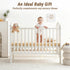 2PCS 52"x28" 100% Bailix Heavyweight Muslin Baby Crib Sheets - Neutral Fitted Crib Sheets for Boys Girls, Breathable