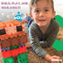 Set 128-Piece 4+ Beblox Building Blocks for Kids - Dog - Connecting Tiles - Interlocking Building Blocks for Kids, STEM