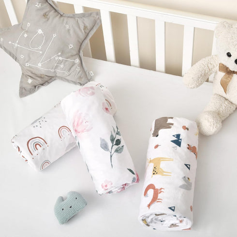 david's kids Minky Baby Blanket for Girls, 40x50 Inches, Soft Lightweight Micro Fleece with Dotted Backing, Floral