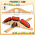 2 Pack Set Mototo Wooden Train Track Bridge Wooden Train Accessories Wood Track Bridge Collection Wood Railroad Pieces