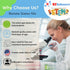 Bacteria Science Kit: Pre-poured LB Agar Plates, Cotton Swabs, E-Book for Science Fair Project with Award Winning