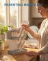 cicike Countertop Baby Bottle Drying Rack with Brush & Soap Organizer, Space Saving Dryer Holder for Breast Pump Parts