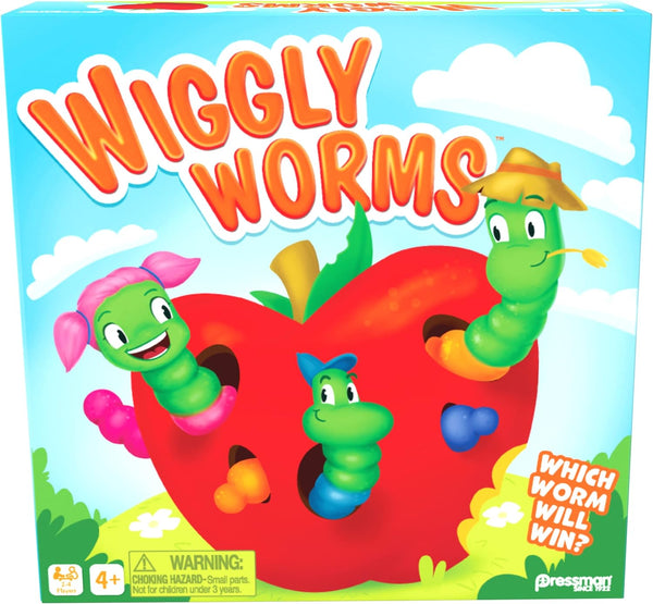 Pressman Wiggly Worms Game - Color Matching Memory Game for Kids Ages 4 and Up