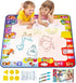 KIZZYEA Water Doodle Mat for Kids - Large Coloring Painting Writing Mat - Educational Toys for 2-5 Years Old Boys Girls