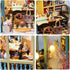 DIY Miniature Dollhouse Kit, Mini House Making Kit with Furnitures and Light, Tiny House Kit to Build for Adults, Hobby