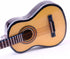 Dselvgvu Wooden Miniature Guitar with Stand, Classic Model for Dollhouse Decoration, 3.94"x1.42"x0.59"