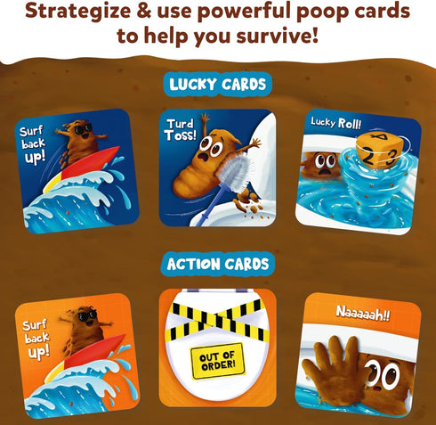 Skillmatics Card Game - Poop Wars, Fun & Fast-paced Strategy Party Game for Kids Ages 6-9 & Up
