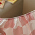 Set 4 Set Set KAREVER Grid Toddler Bedding Pink White Checkered Pieces Crib Bed Kids Pliad Comforter