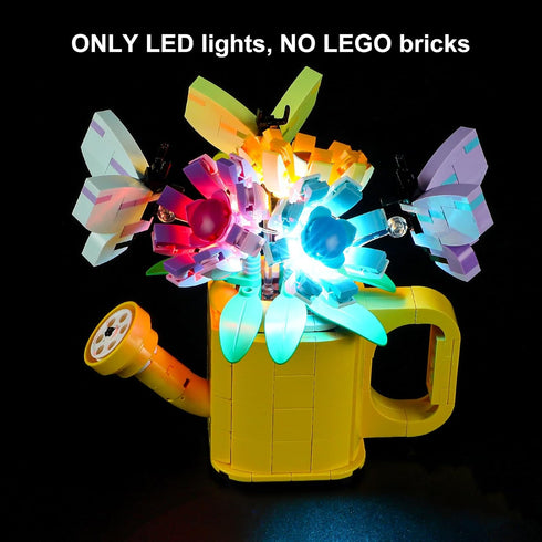Vaodest LED Light for Lego 31149 - Flowers in Watering Can Design Compatible with Model 31149