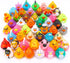 100 Pack Rubber Ducks in Bulk, Assorted Duckies for Jeeps Ducking, Rubber Duckies for Baby Bath Toys, Kids Bath Pool