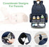 WITSTEP Backpack Diaper Bag with Changing Station, Baby Diaper Bag Organizer for Moms Dads Large Baby Changing Bags